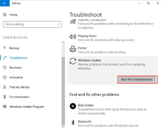 using-windows-update-troubleshooter